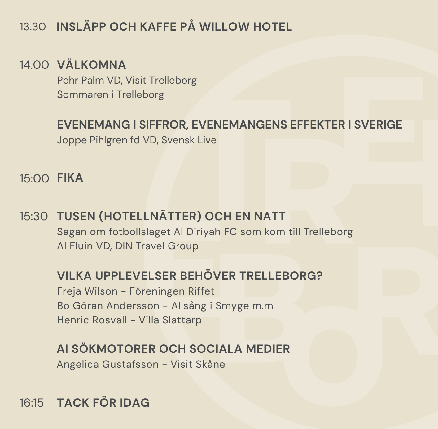 Program Nätverksträff 28 september 2026